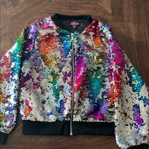 JoJo Siwa Sequin bomber jacket